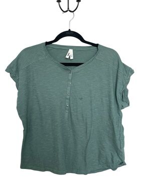 Pact Short Sleeve Henley Tee